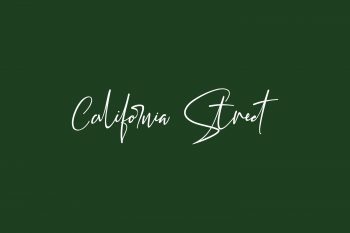 California Street Free Font