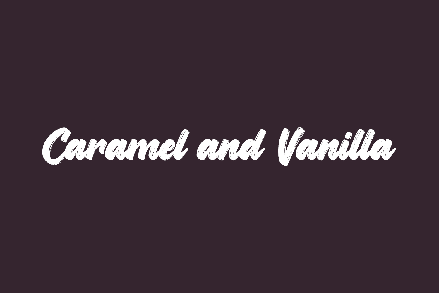 Caramel and Vanilla Free Font