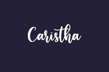 Caristha Free Font
