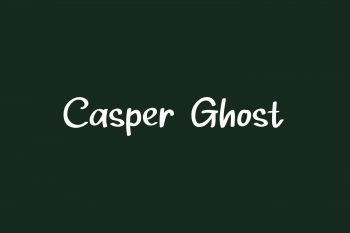 Casper Ghost Free Font
