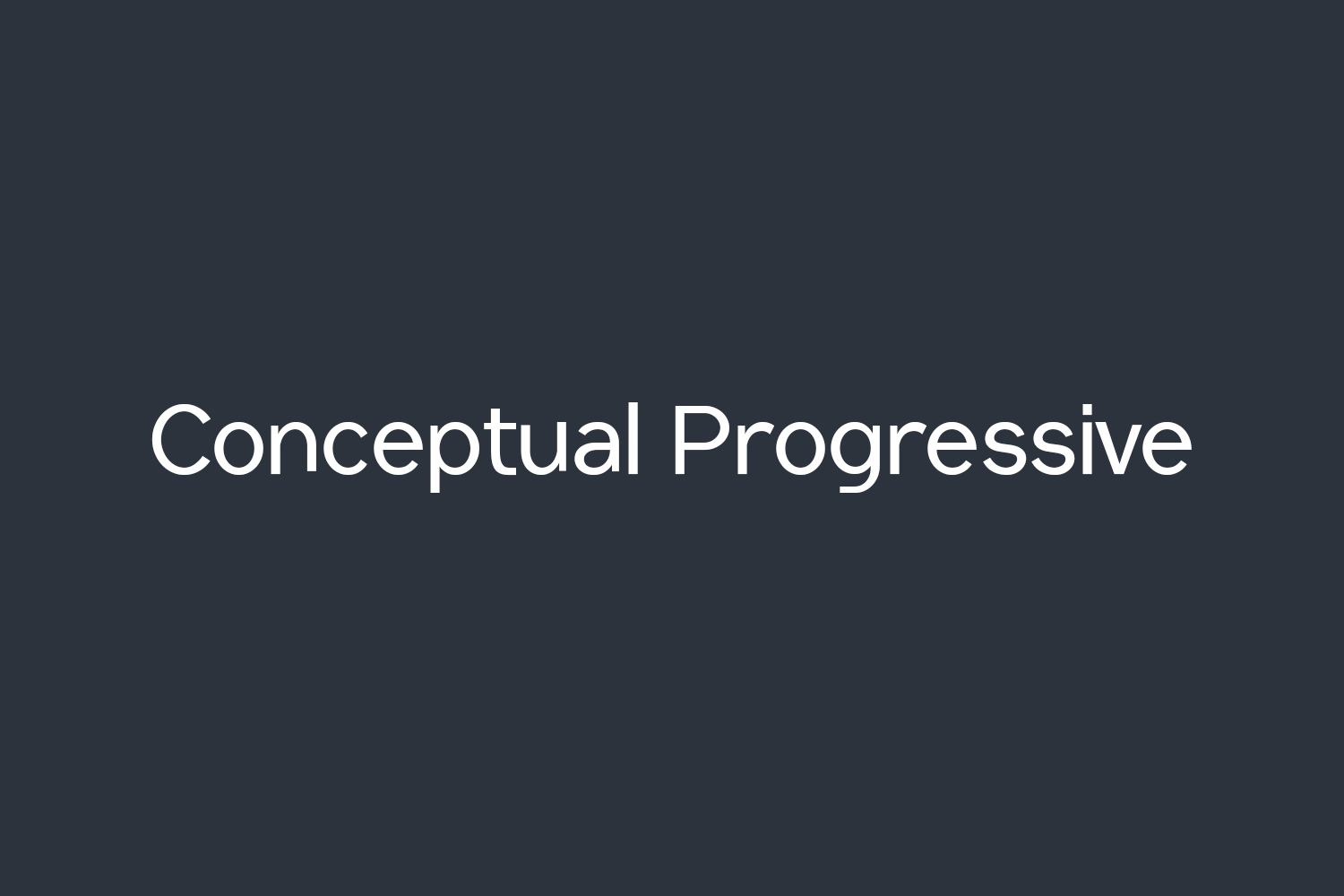 Conceptual Progressive Free Font