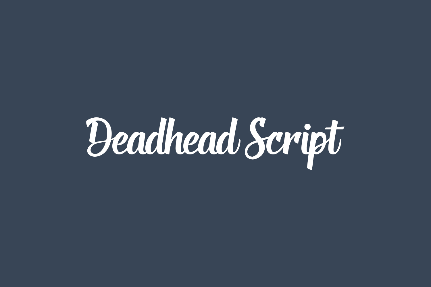 Deadhead Script Free Font