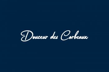 Douceur des Corbeaux Free Font