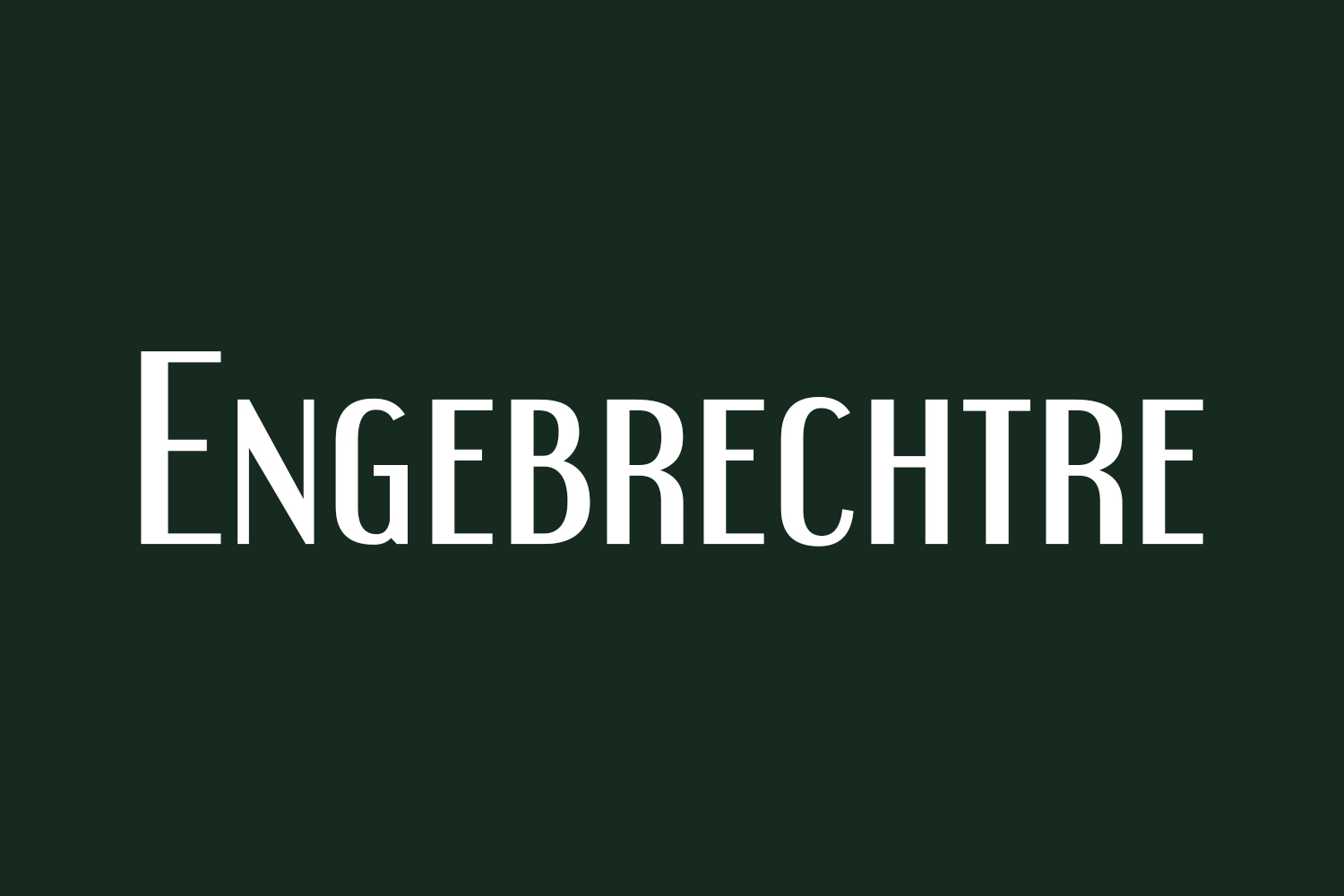 Engebrechtre Free Font