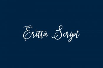 Eritta Script Free Font