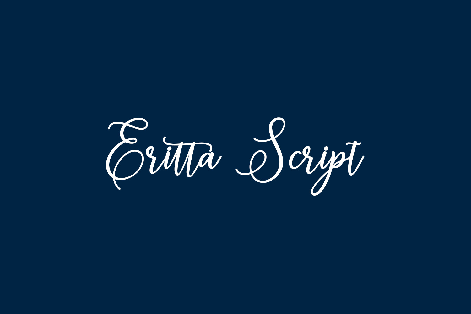 Eritta Script Free Font