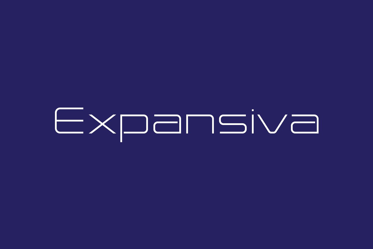 Expansiva Free Font