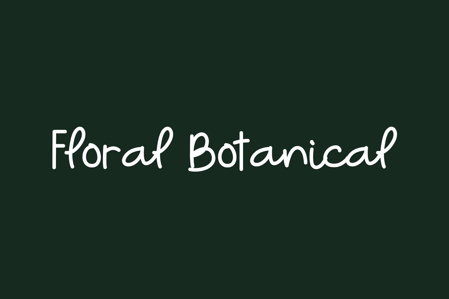 Floral Botanical Free Font