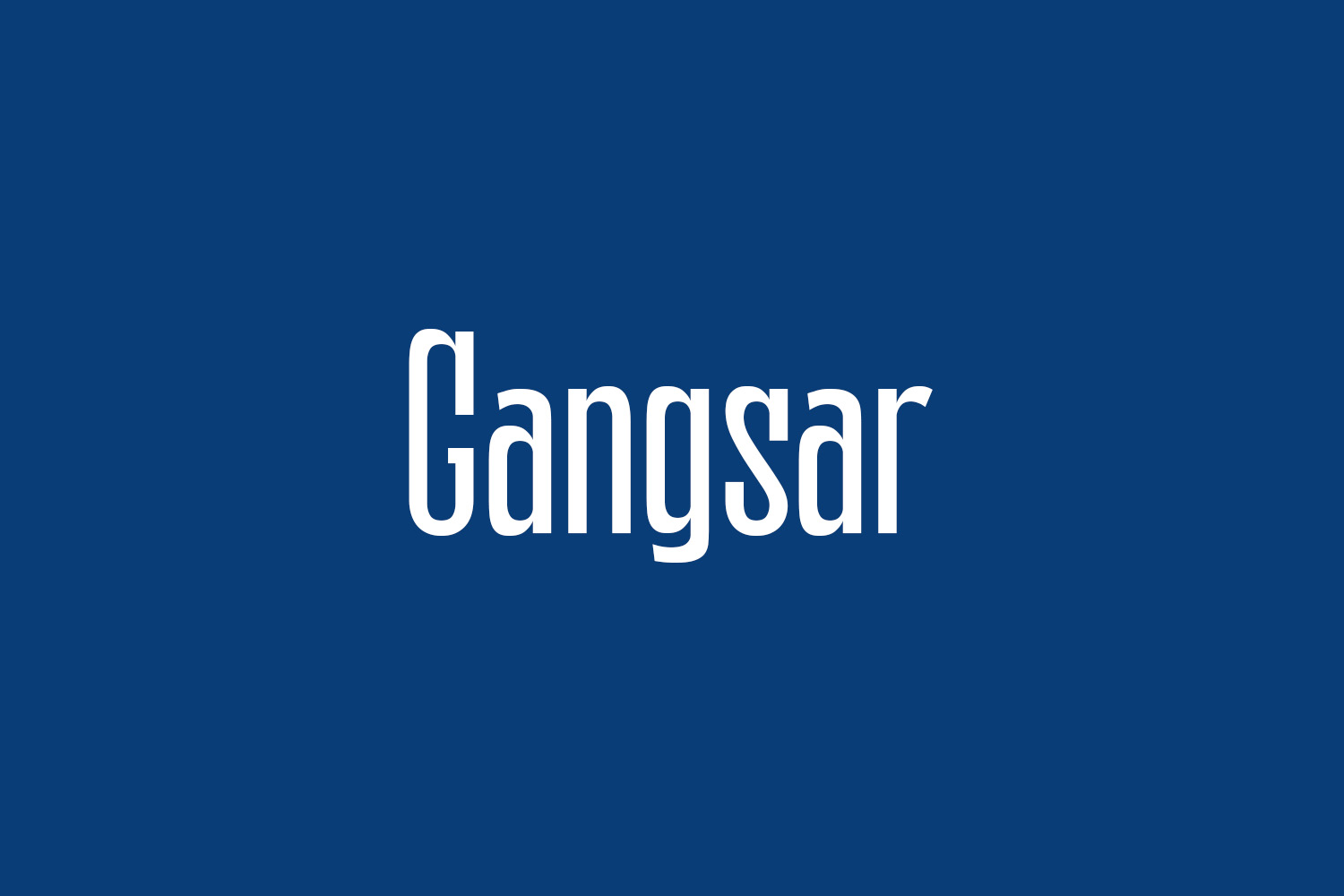 Gangsar Free Font