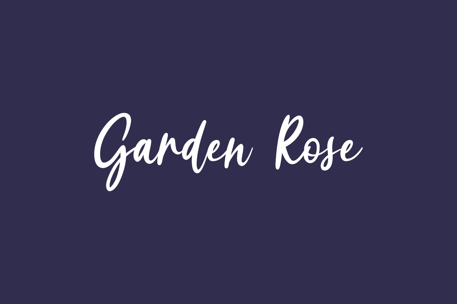Garden Rose Free Font