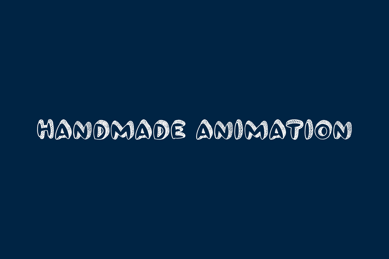 Handmade Animation Free Font