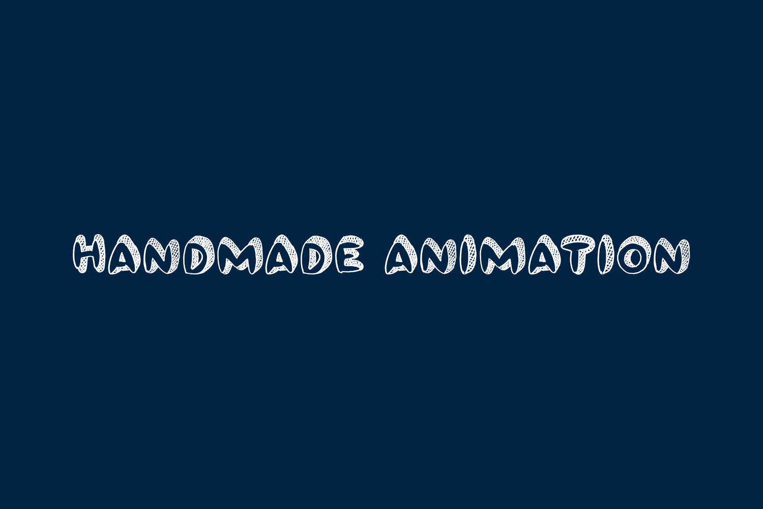 Handmade Animation Free Font