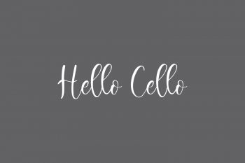 Hello Cello Free Font