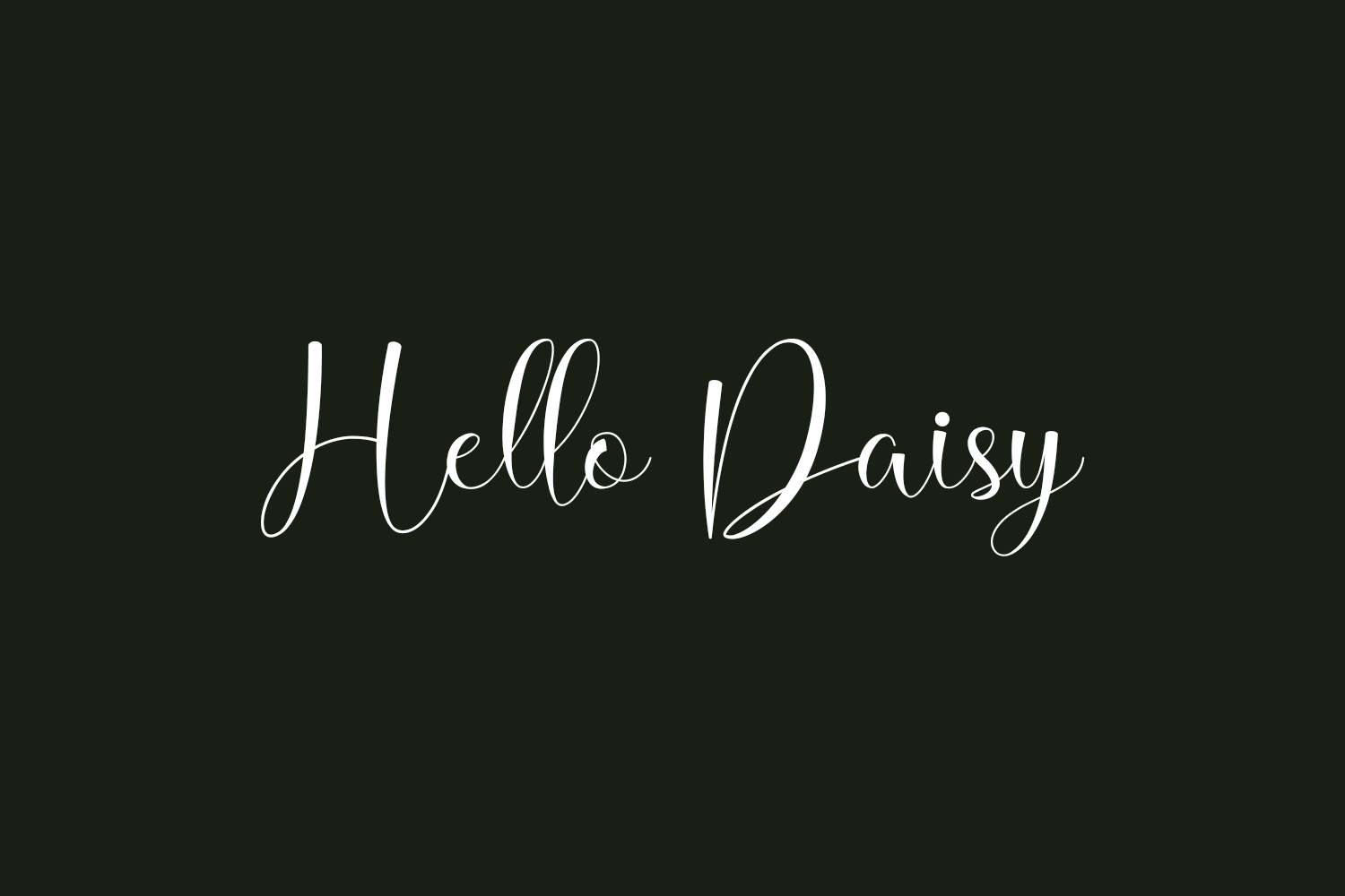 Hello Daisy Free Font