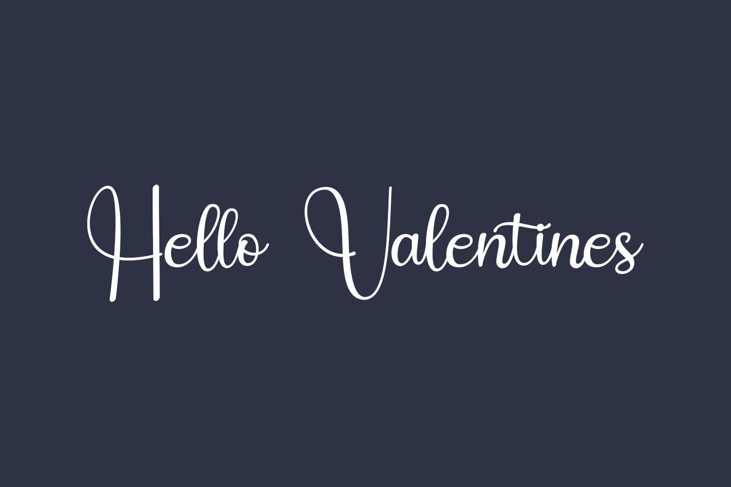 Hello Valentines Free Font