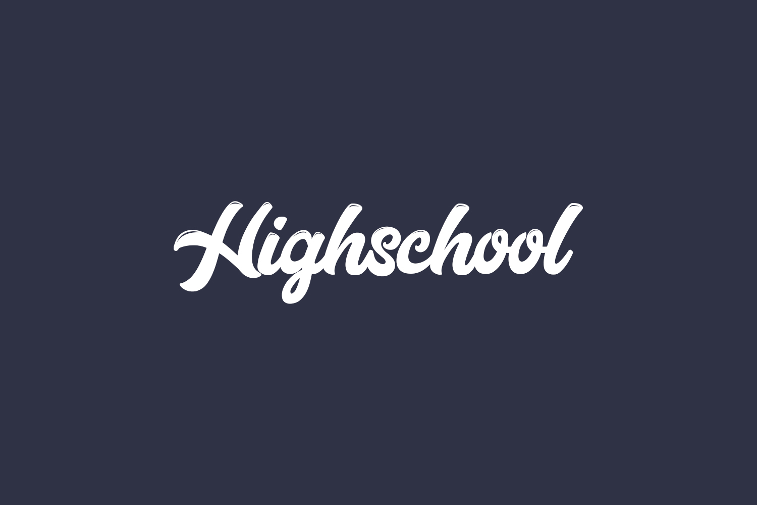 Highschool Free Font