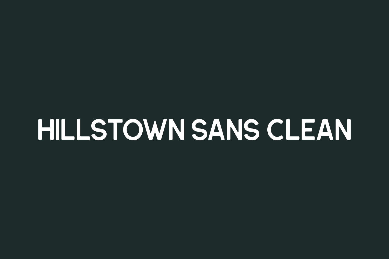 Hillstown Sans Clean Free Font