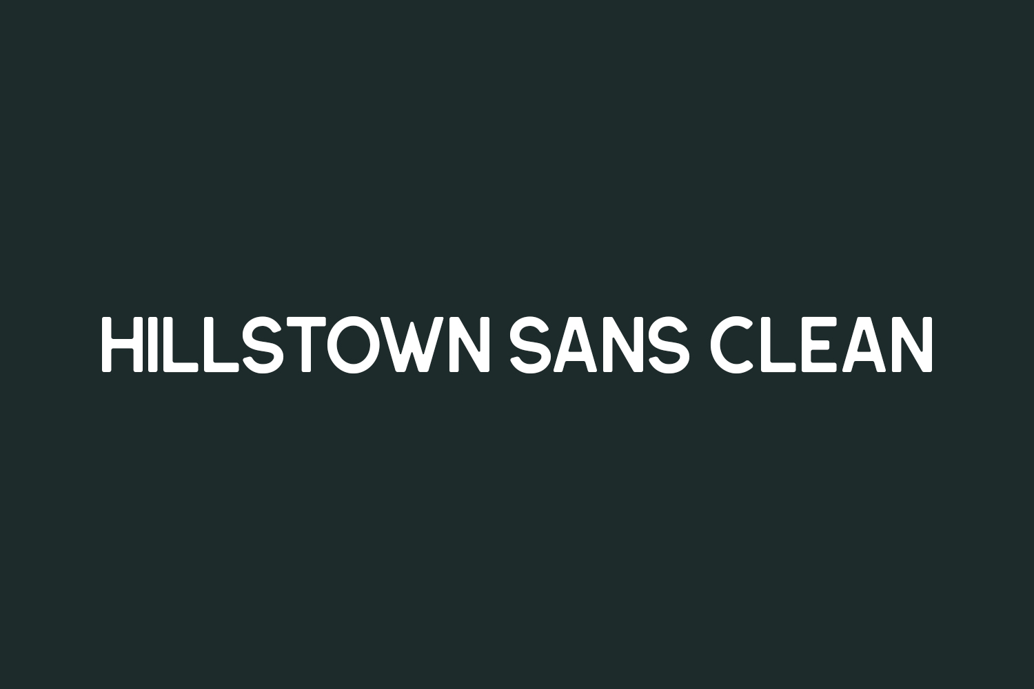 Hillstown Sans Clean Free Font