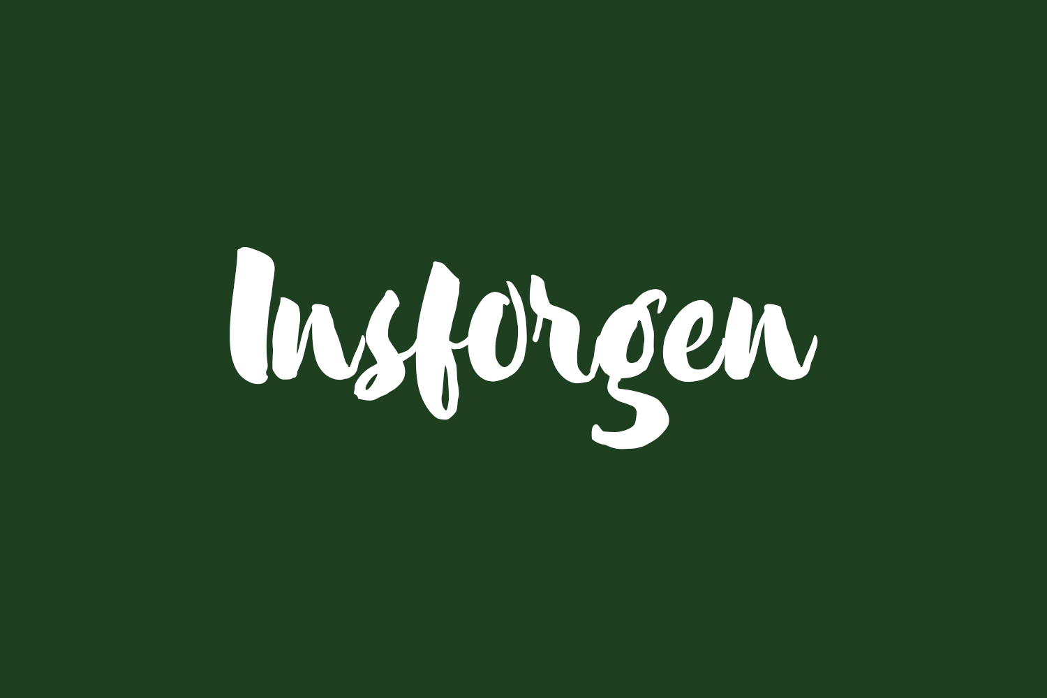 Insforgen Free Font