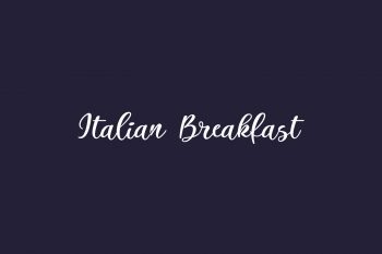 Italian Breakfast Free Font