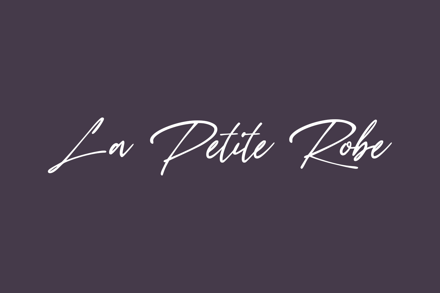 La Petite Robe Free Font