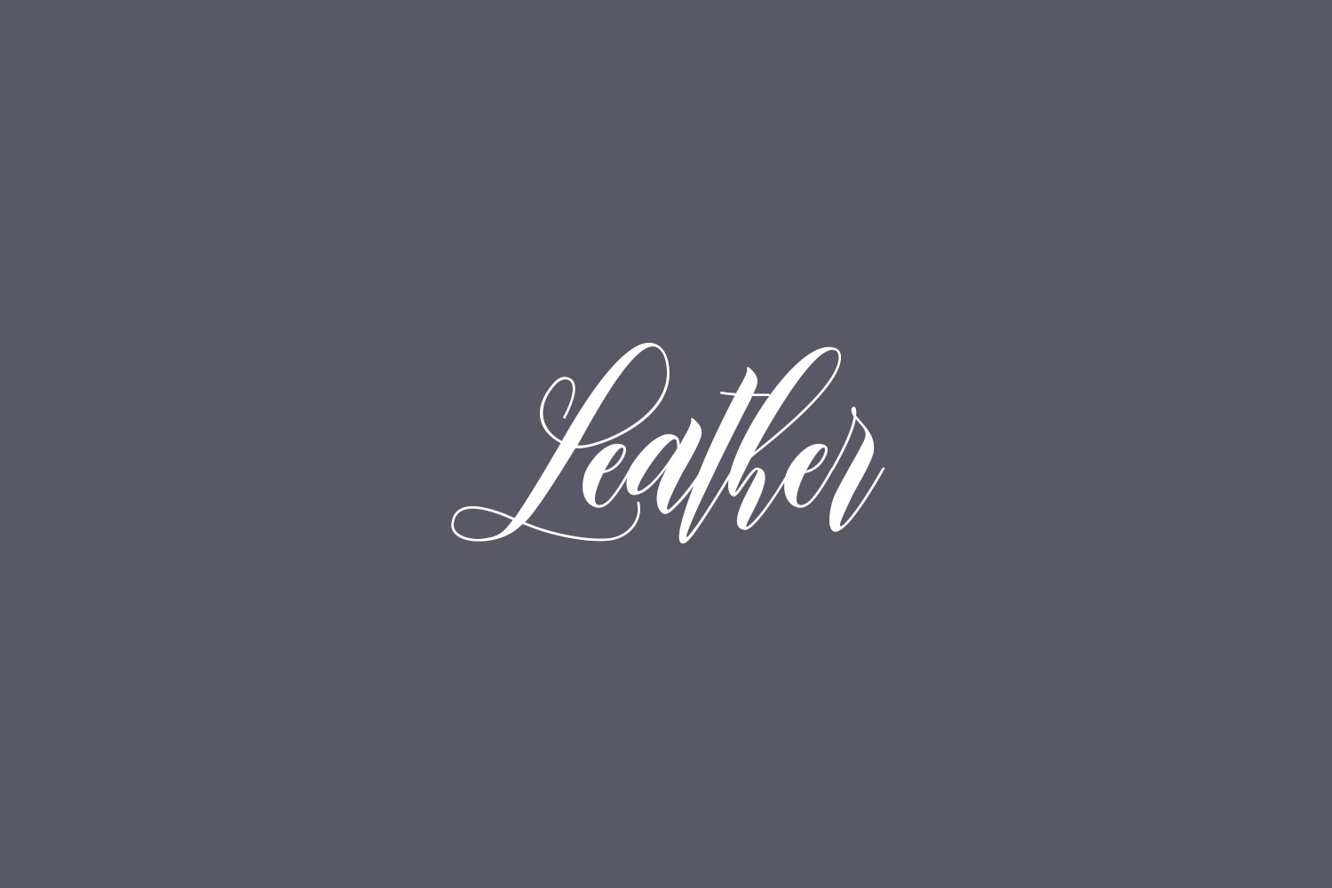Leather Free Font