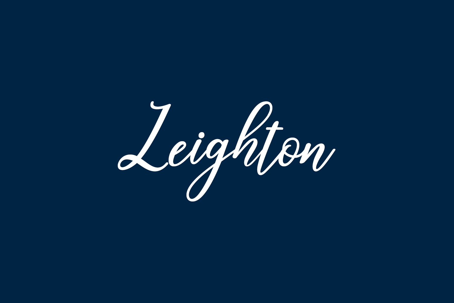 Leighton Free Font