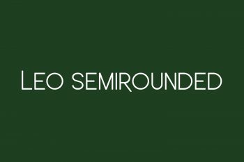 Leo SemiRounded Free Font