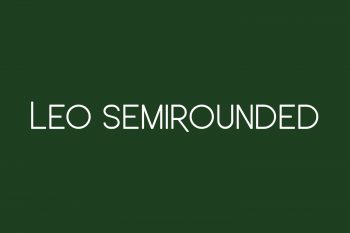 Leo SemiRounded Free Font