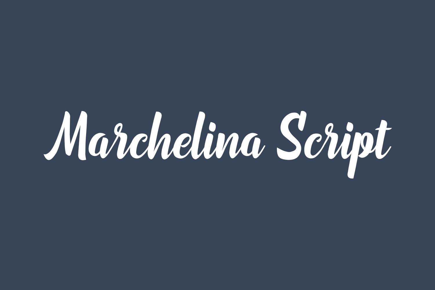 Marchelina Script Free Font