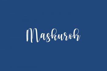 Maskuroh Free Font