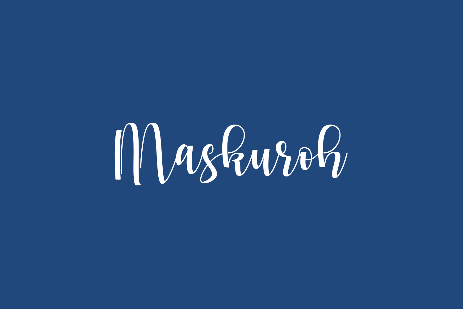 Maskuroh Free Font