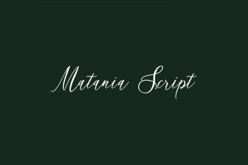 Matania Script Free Font