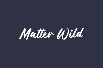 Matter Wild Free Font