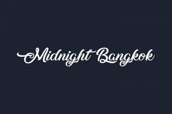 Midnight Bangkok Free Font