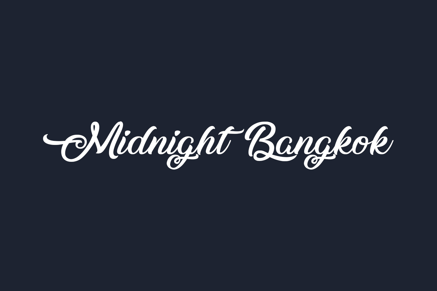 Midnight Bangkok Free Font