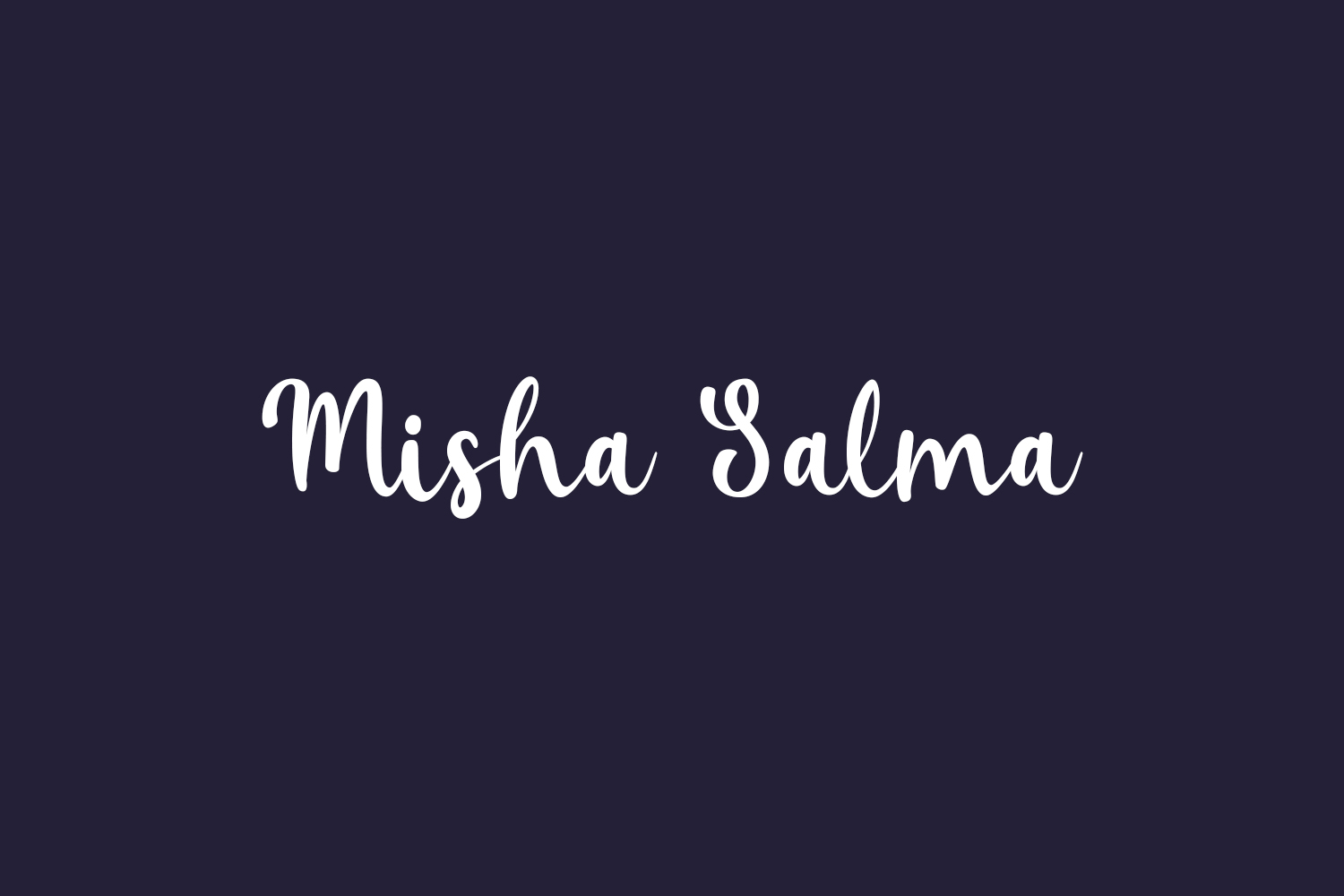 Misha Salma Free Font