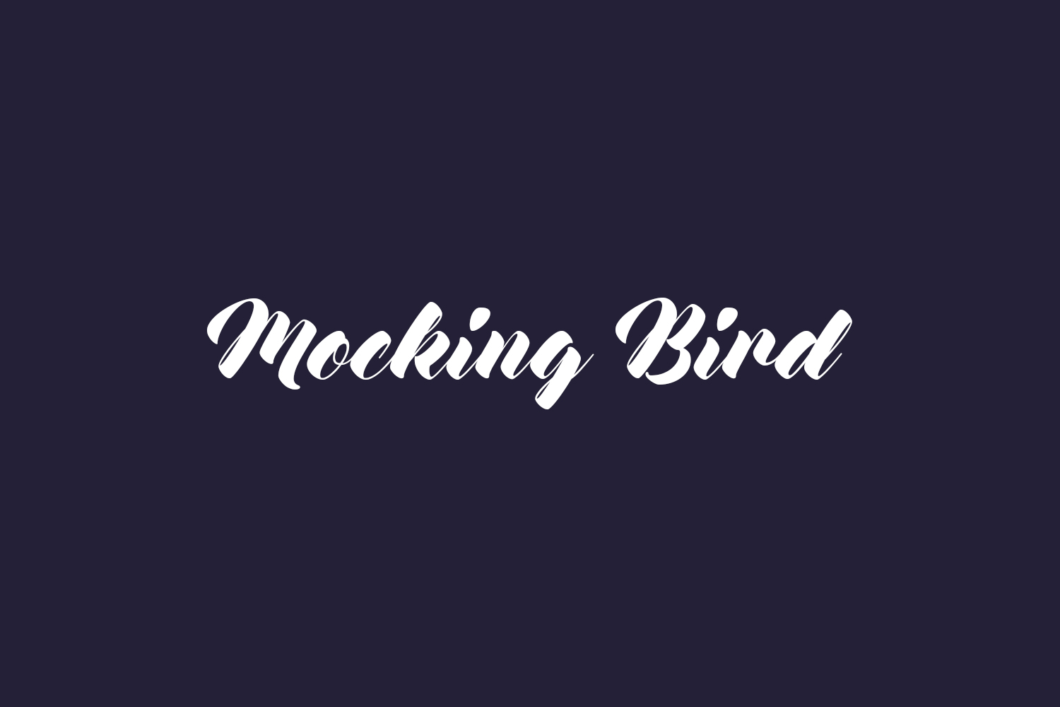 Mocking Bird Free Font