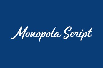 Monopola Script Free Font