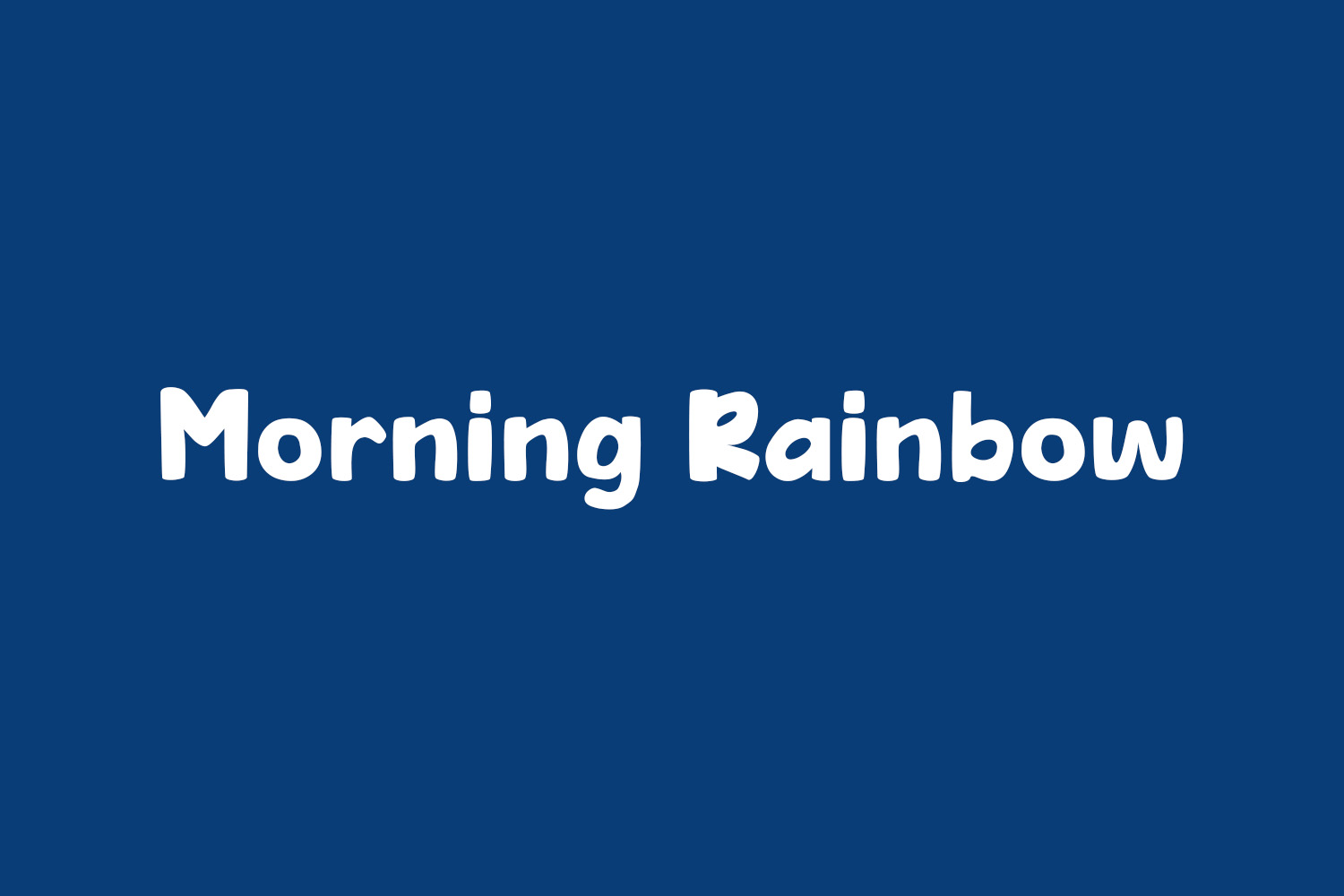 Morning Rainbow Free Font