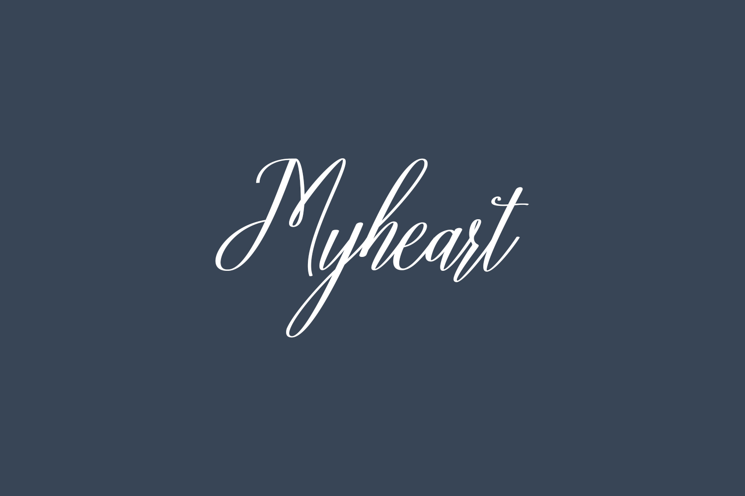 Myheart | Fonts Shmonts