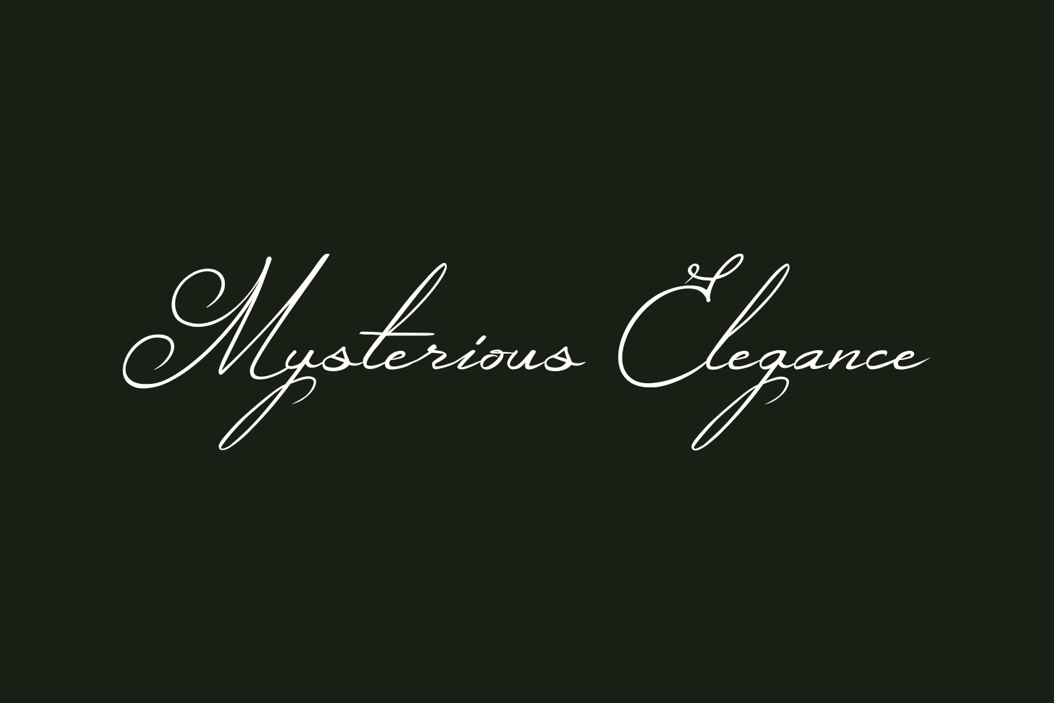 Mysterious Elegance Free Font