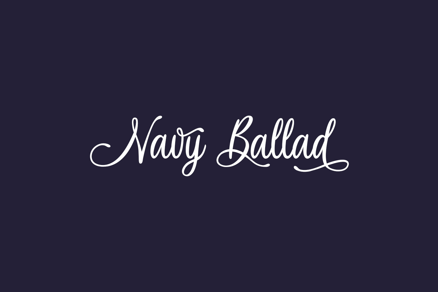 Navy Ballad Free Font