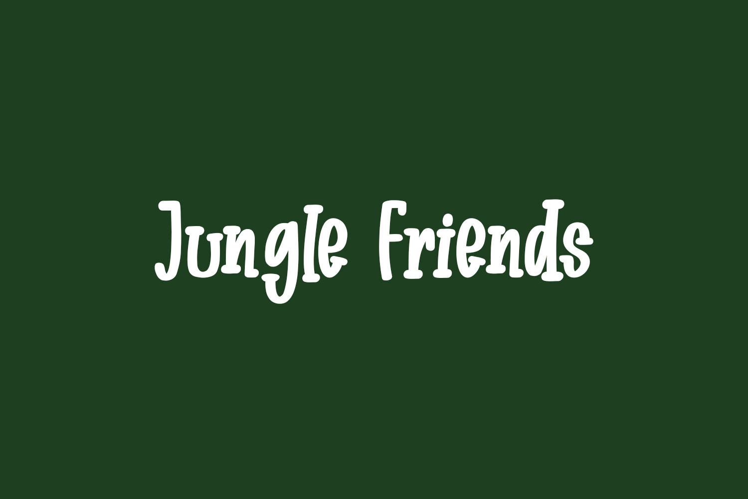 Jungle Friends Free Font