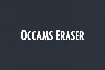 Occams Eraser Free Font