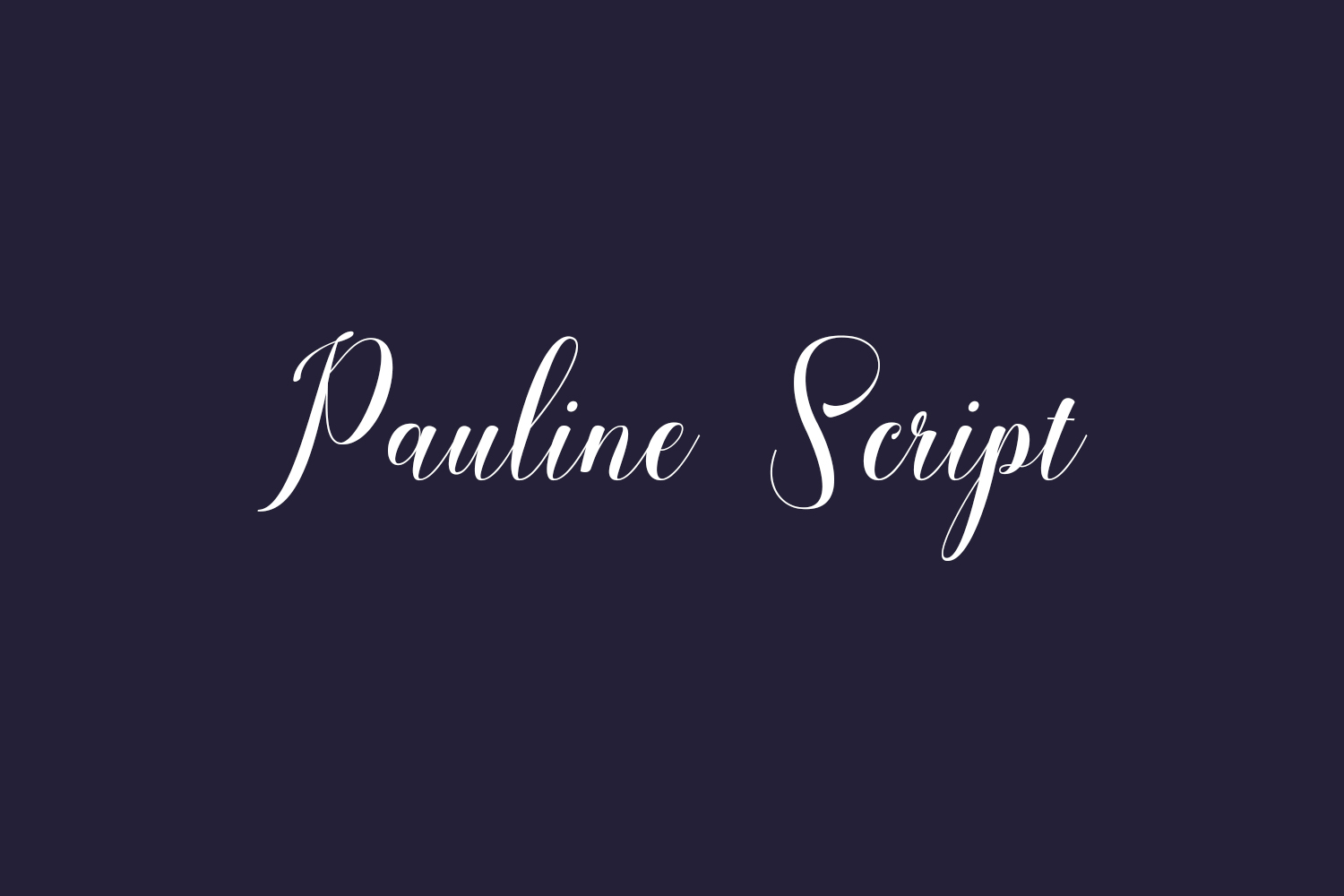 Pauline Script Free Font
