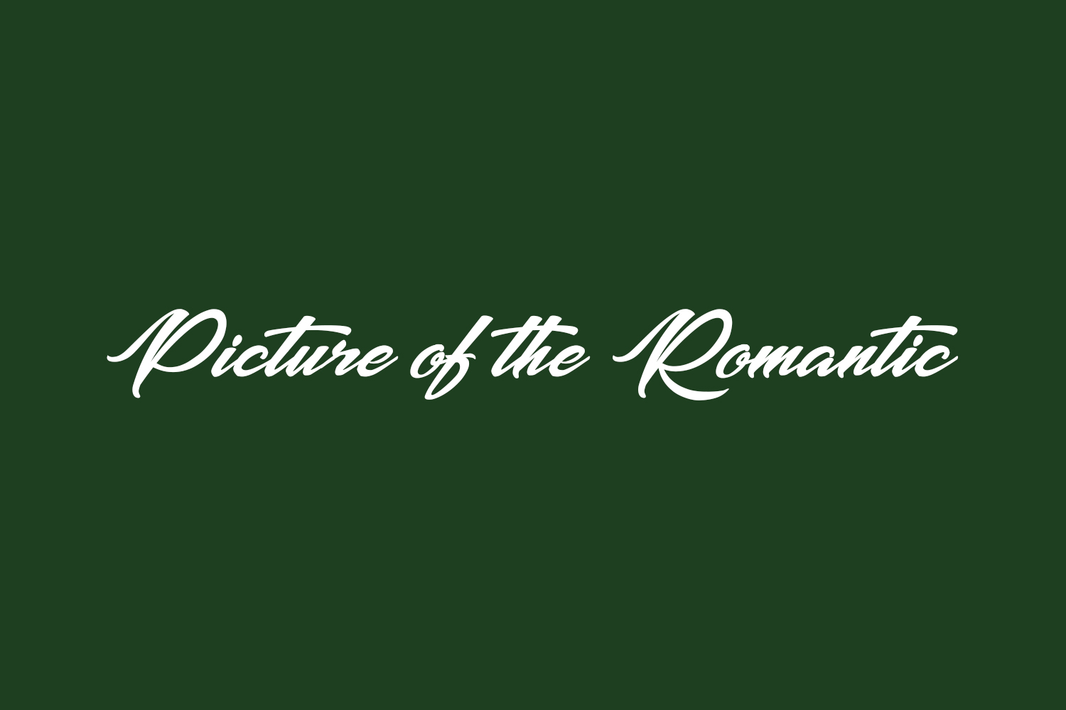 Picture of the Romantic Free Font