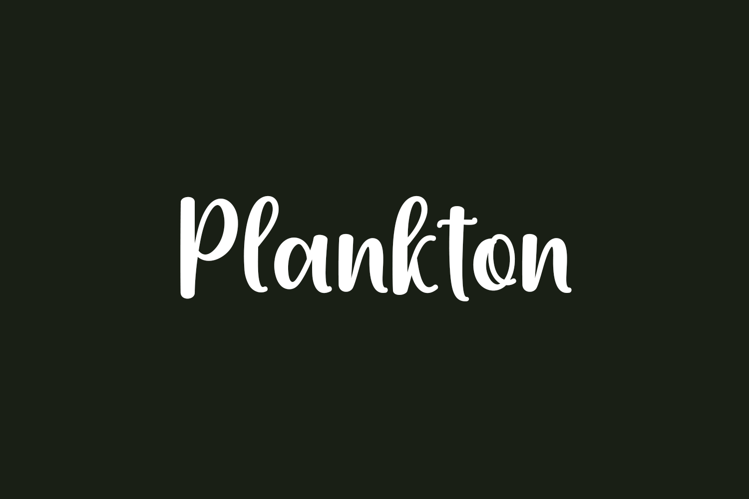 Plankton Free Font