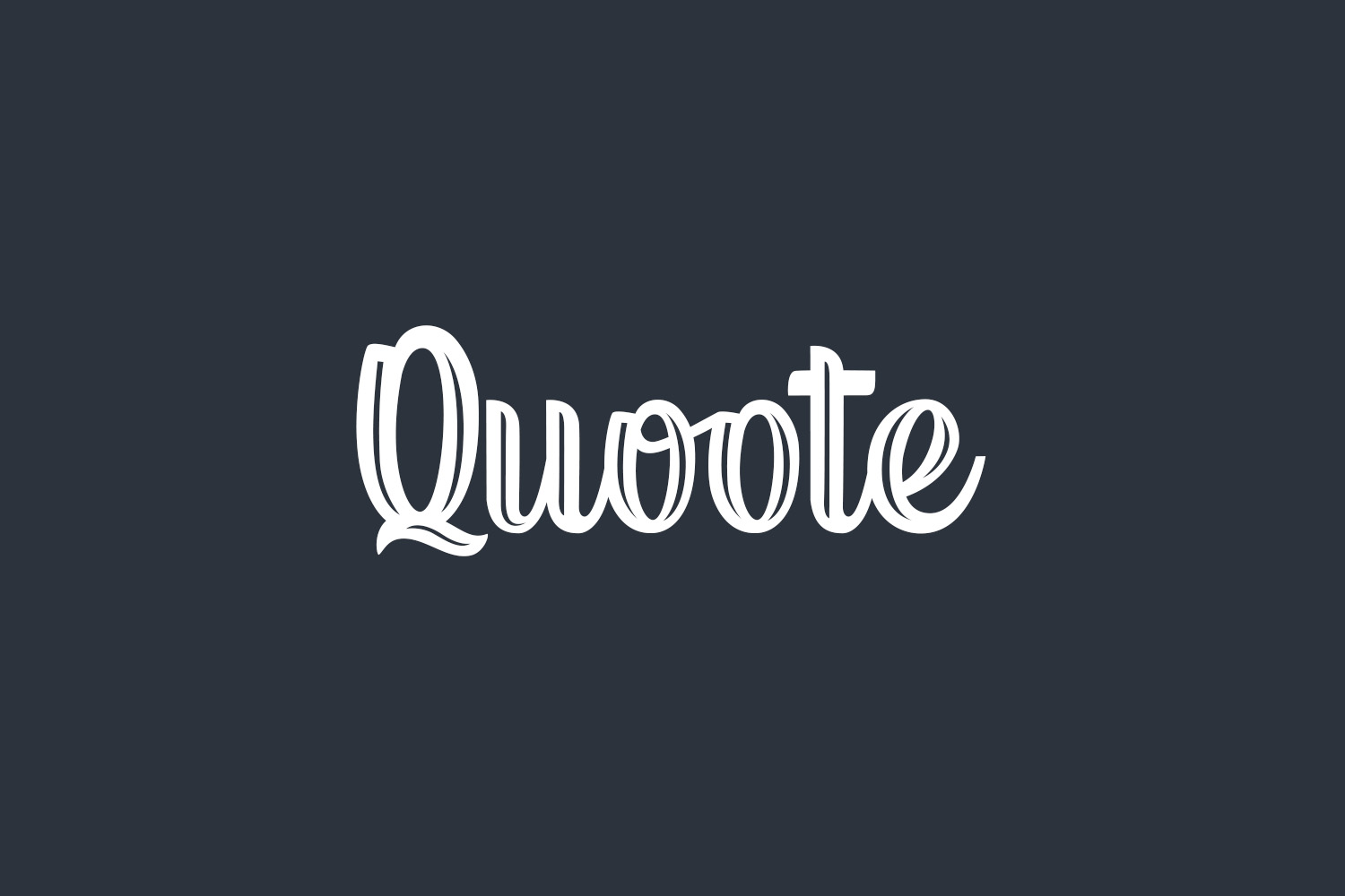 Quoote Free Font