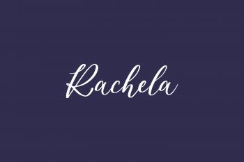 Rachela Free Font